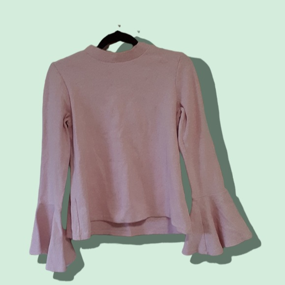 Seed Heritage Sweaters - Seed Heritage Pink Bell Sleeve Jumper Size XS